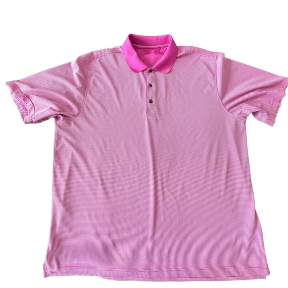 Nicklaus Golf Polo Pink Microstripe Shirt‎ Size XXL - Picture 4 of 8